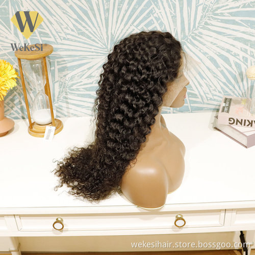 Mink Brazilian Human HD Lace Wig Water Wave 10A Virgin Cuticle Aligned Raw Hair Transparent 13*4 HD Lace Frontal Water Wave Wig